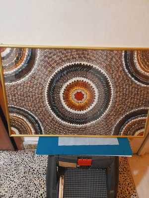 Painting with butterfly wings like new, 80x52 cm