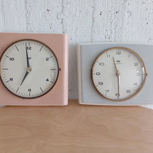 Wall clocks used, vintage style, without mechanism