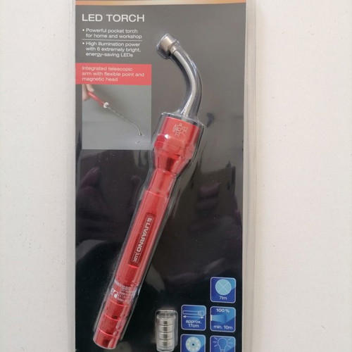 LIVARNO LUX torch with telescopic arm and magnet new
