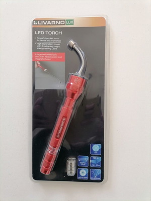 LIVARNO LUX torch with telescopic arm and magnet new