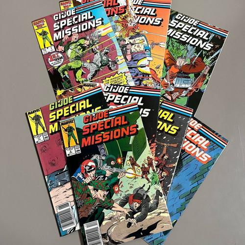 G.I.Joe Special Missions pack of 9 used issues, English