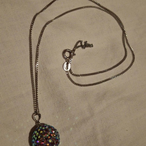 Silver 925 chain with crystal pendant