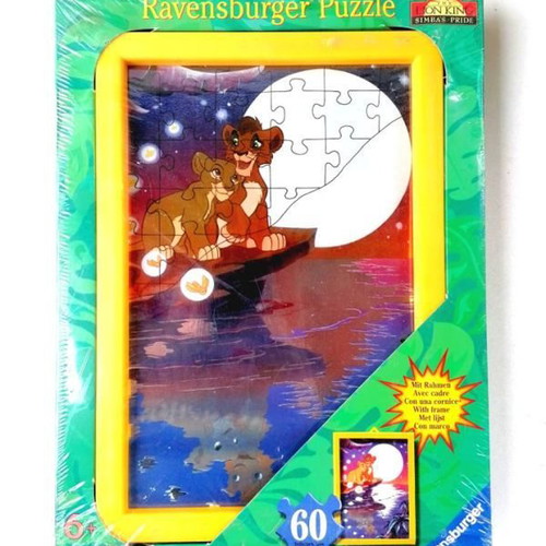 Lion King puzzle new 60 pieces with frame Ravensburger 1999