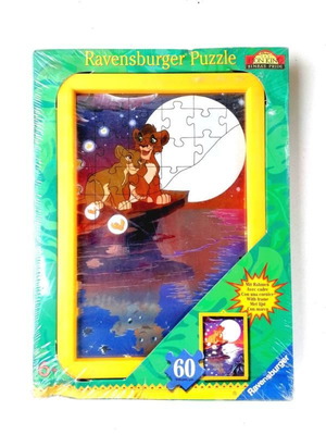 Lion King παζλ καινούργιο 60 κομμάτια με κάδρο Ravensburger 1999
