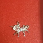 Silver unicorn pendant