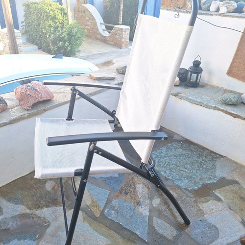 Folding veranda beach armchair like new
