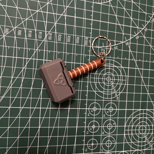Thor Mjolnir keychain new, multicolored