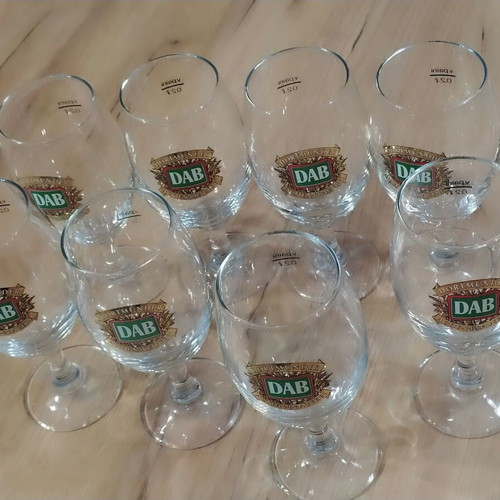 DAB Dortmunder Actien Brauerei 200ml beer glasses set of 8 like new