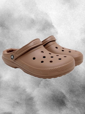 Crocs brown lined clogs brand new, size 38