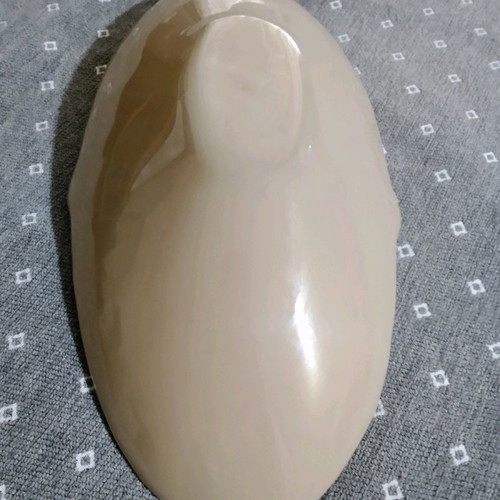 Glass Studio serving platter narrow, new, oval, beige