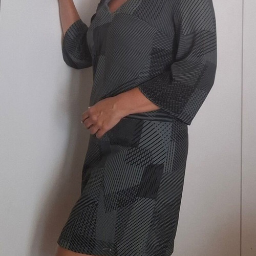 White 22 green khaki dress like new, size S 36 8