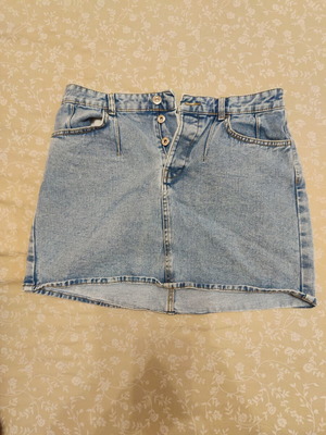 Calliope denim mini skirt XL, blue