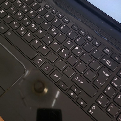 Toshiba Satellite C55-A-1NK laptop used with Intel Core i5, 8GB RAM, SSD