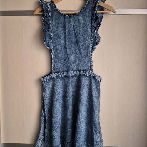 Forever 21 denim dress used, size M, blue washed