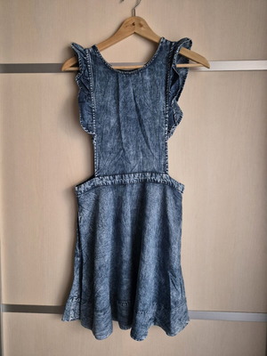 Forever 21 denim dress used, size M, blue washed