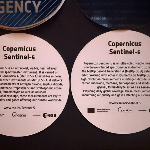 Sentinel-5 ESA collectible stickers new
