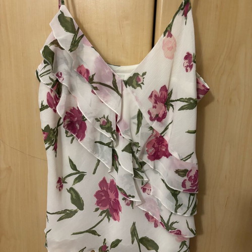 Floral top with straps Large, like new, M&S Marks and Spencer