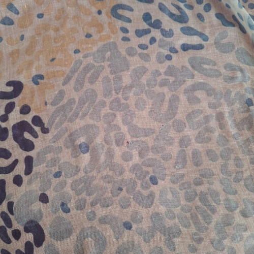 White-Blue Scarf large, new, airy fabric