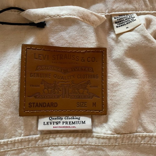 Levi's Linen Mix Trucker Jacket brand new, beige, size M