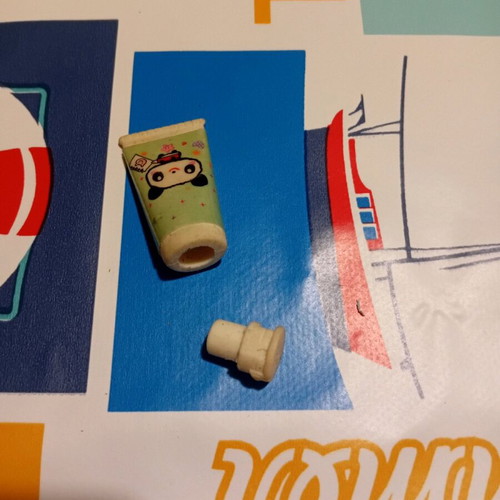 Vintage eraser tube used, 80s 90s decades