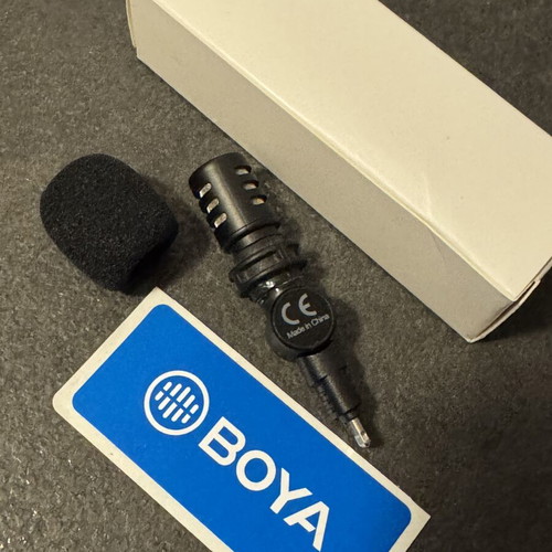 Boya Microphone for iPhone used, compatible up to iPhone 14 Pro Max