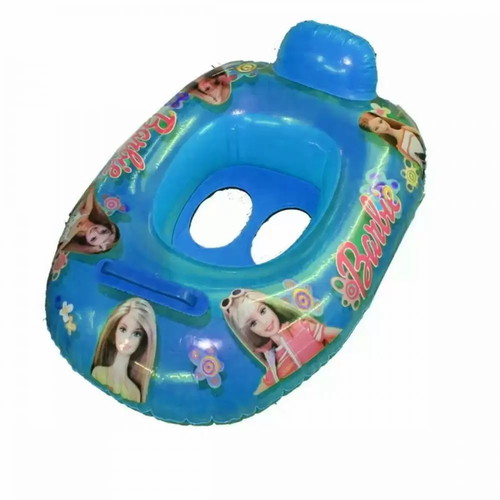 Inflatable blue boat float with heroes, new, sea use