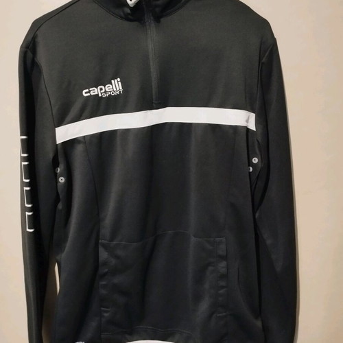 Capelli long-sleeve turtleneck with zipper like new, gray, size medium