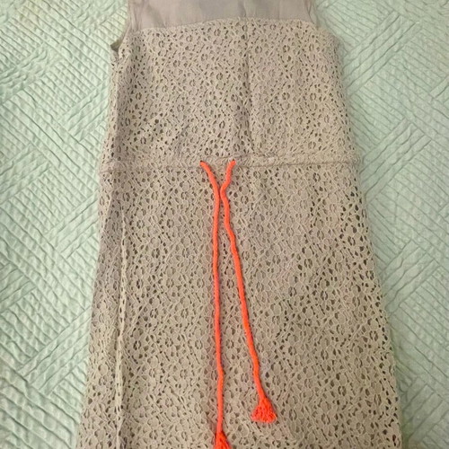 Numph mini dress like new, grey with orange cord