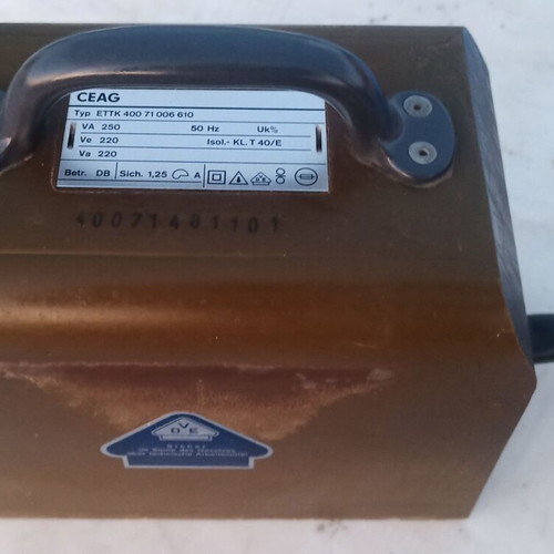 Portable isolation transformer CEAG ETTK 400 like new