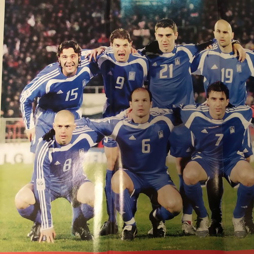 Large Greece National Team Poster 2004-2005 like new from Ethnospor magazine