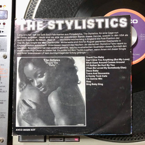 The Stylistics Can't Give You Anything (But My Love) 7" vinyl single used, 45 RPM