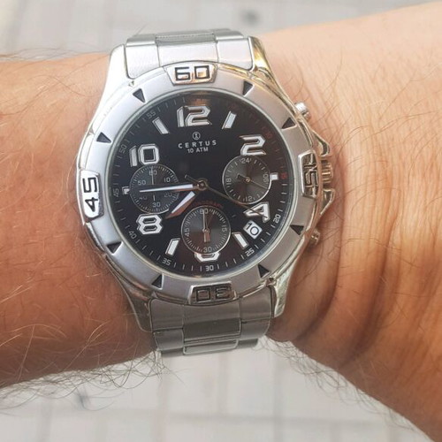 Certus chronograph watch in excellent condition