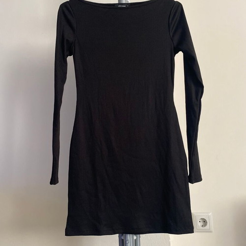 Black fitted mini dress Pink Woman size S like new