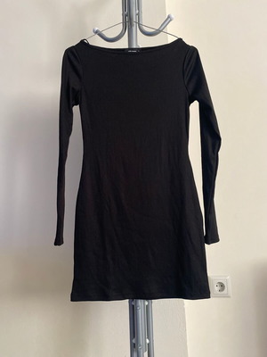 Black fitted mini dress Pink Woman size S like new