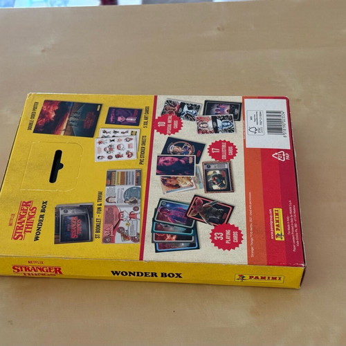 Stranger Things Wonder Box sealed Panini collectible in VHS tin