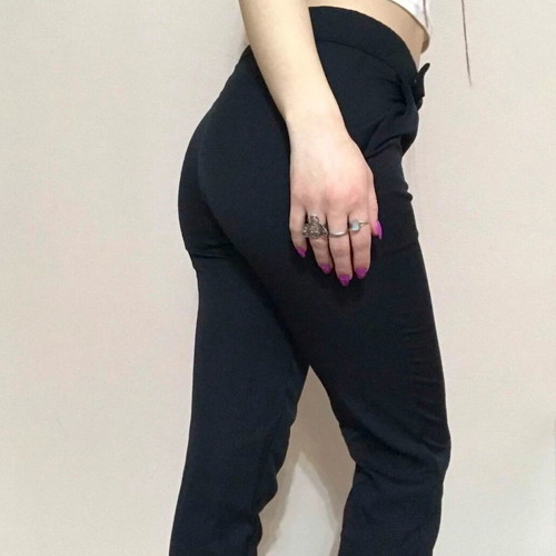 Black slim trousers Small like new