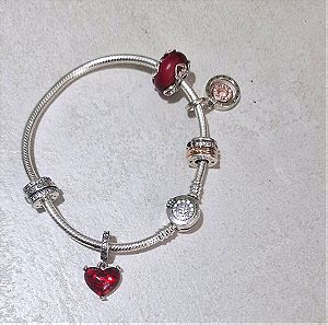 Pandora charm καρδιά disney 69€ αρχικη τιμη