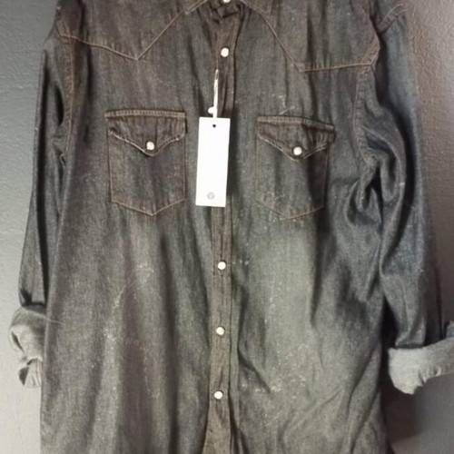 Men's Denim Shirt Vittorio Artist Overshirt New XL