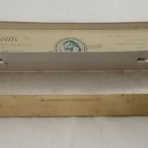 Old British Wolff's Royal Sovereign King George V Pencil Box used