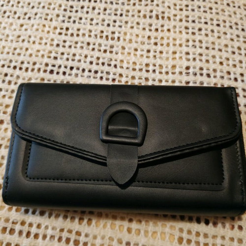 Black wallet phone bag new with strap