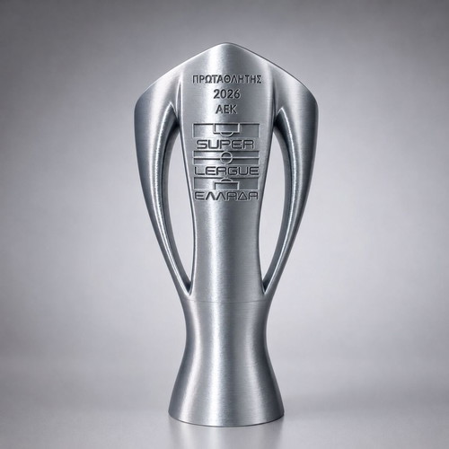 AEK Super League 2026 Trophy new, 35 cm 3D printed collectible