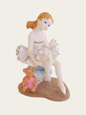 Decorative ballerina figurine used, height 10 cm