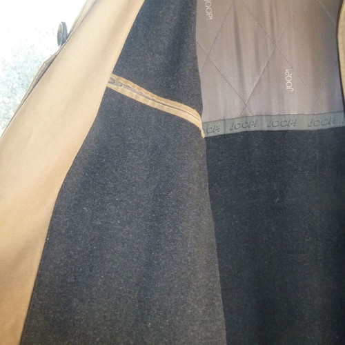Joop! trench coat with wool lining, XXL, olive green, with minor wear