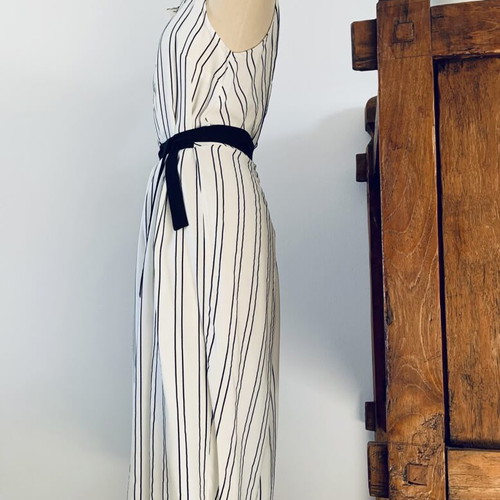 Backless Dress The Line Project new, black and white, size S