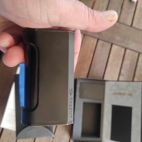 Essent DNA75c Box Mod by ZQ Vapor like new, full black