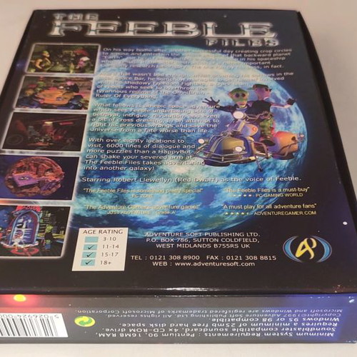 The Feeble Files PC game like new, adventure