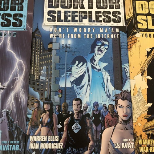 Doktor Sleepless set of 14 comics new, Warren Ellis, Avatar Comics