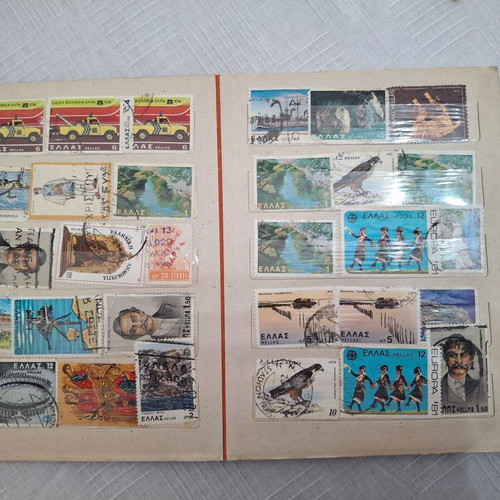 Collectible old stamps used, collection of about 300 pieces