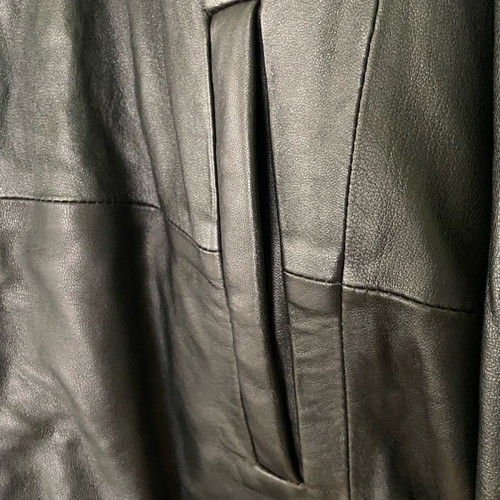 Arma leather men's coat used, size 50, black