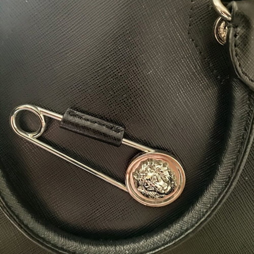 Versus Versace Saffiano Leather Crossbody Bag like new, black